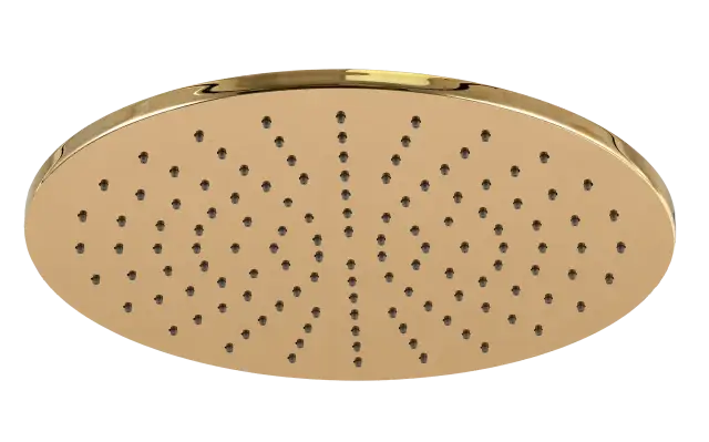 Верхний душ с шарнирным соединением 30 см Remer 359MM30DOX, золото глянцевое