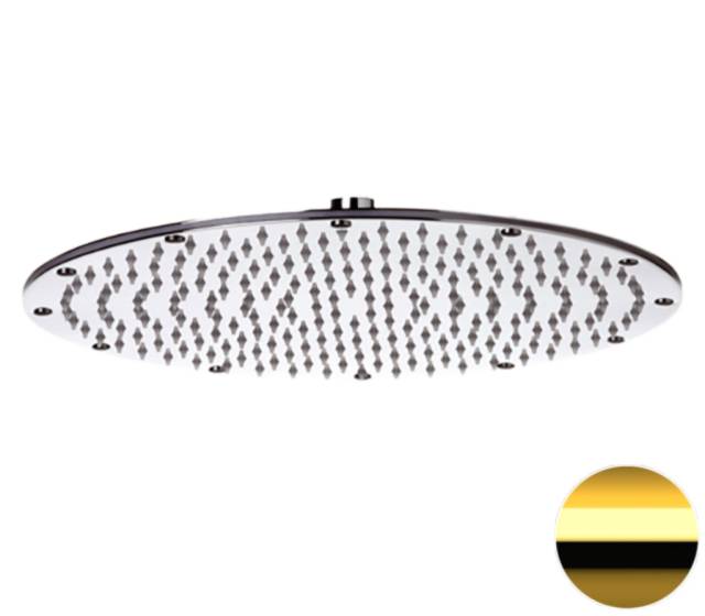 Верхний душ с шарнирным соединением 35 см Remer 359MMXLDO, золото глянцевое