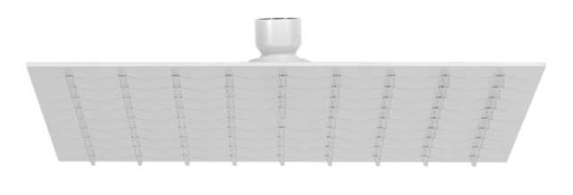 Верхний душ с шарнирным соединением 40 см Remer 357UFS40BOX, белый матовый