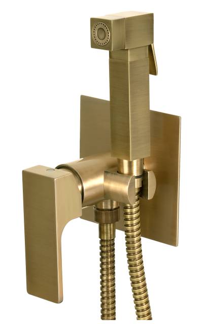 Гигиенический душ со смесителем Remer Absolute AU65VO, латунь состаренная