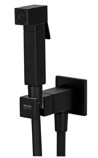 Гигиенический душ со смесителем Remer Absolute Q64NO, чёрный матовый