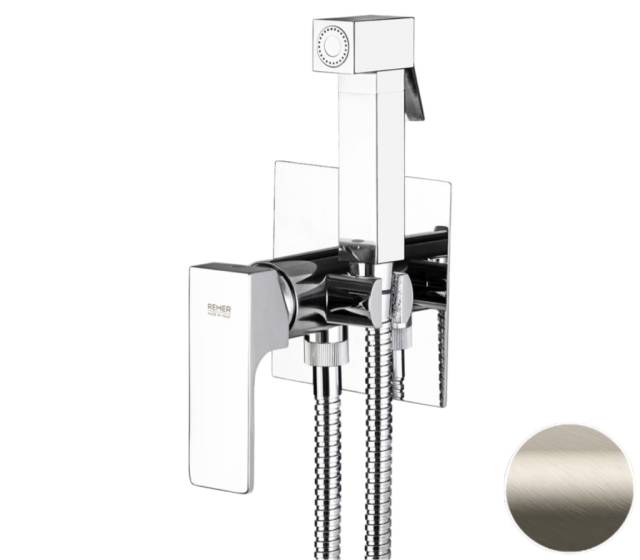 Гигиенический душ со смесителем Remer Absolute AU65XV, сталь