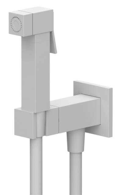 Гигиенический душ со смесителем Remer Absolute Q64BO, белый матовый