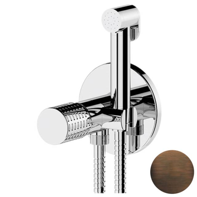 Гигиенический душ со смесителем Remer Celebrity CEC65WBR, бронза масляная