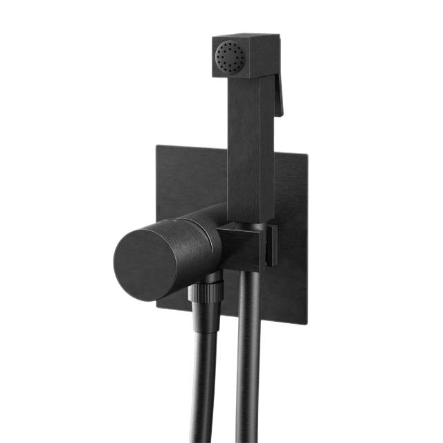 Гигиенический душ со смесителем Remer Edge EG565CFP, черный брашированный хром