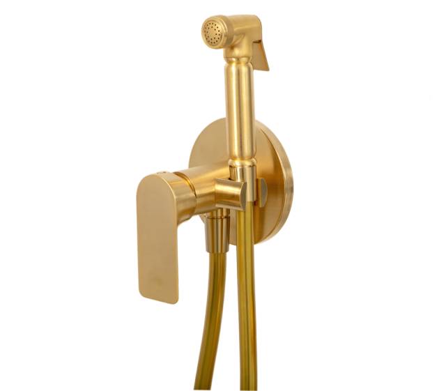Гигиенический душ со смесителем Remer Infinity I65BG, золото брашированное