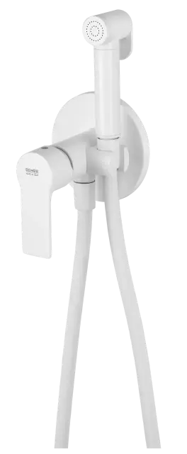 Гигиенический душ со смесителем Remer Energy EY65WBO, белый матовый