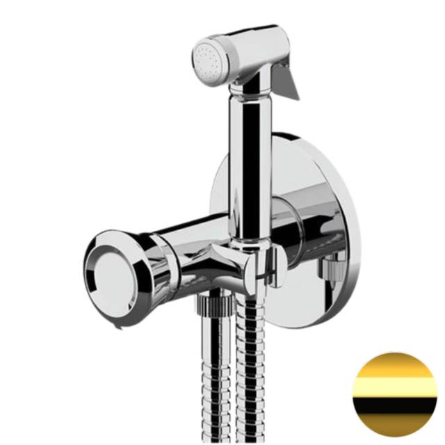 Гигиенический душ со смесителем Remer Element ET65DO, золото глянцевое