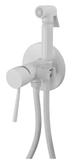 Гигиенический душ со смесителем Remer Minimal N65BO, белый матовый