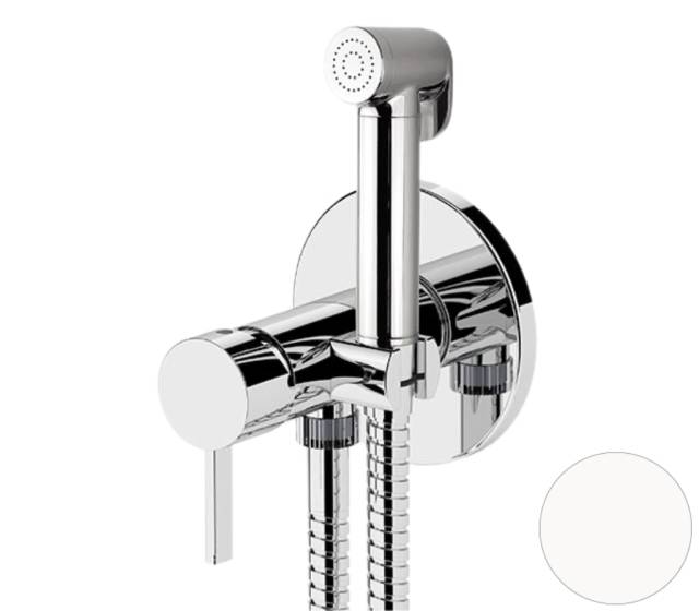 Гигиенический душ со смесителем Remer Metrica MC65WBO, белый матовый