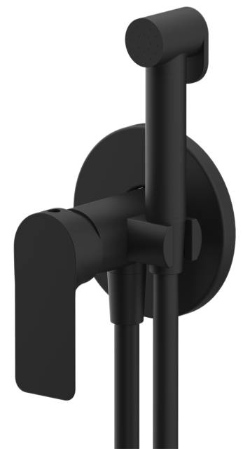 Гигиенический душ со смесителем Remer Infinity I65WNO, черный матовый