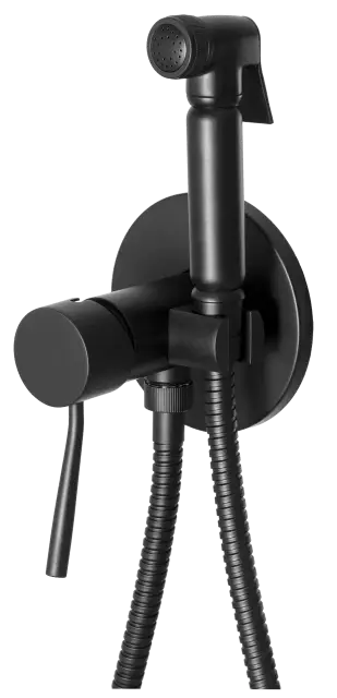 Гигиенический душ со смесителем Remer Minimal N65NO, черный матовый