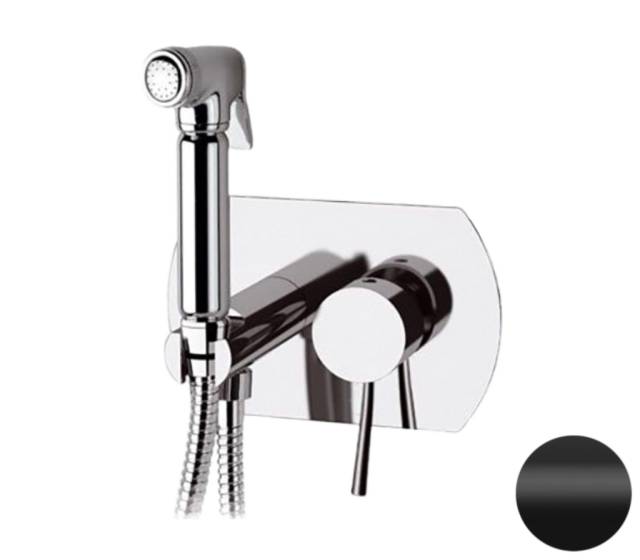 Гигиенический душ со смесителем Remer Minimal N60NO, черный матовый