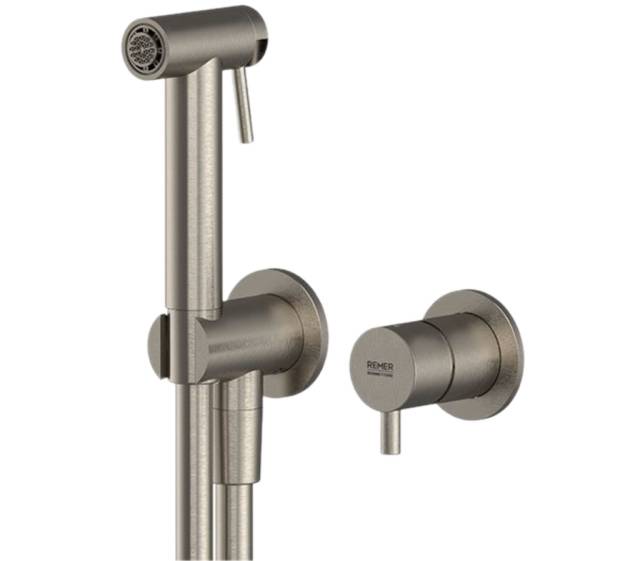 Гигиенический душ со смесителем Remer X Style INOX SSX60P, нержавеющая сталь