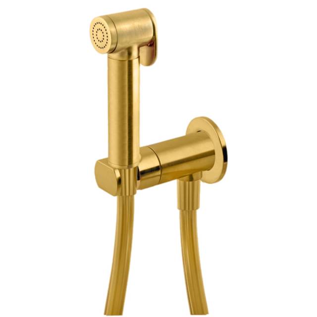 Гигиенический душ со смесителем Remer X Style N64WBG, золото брашированное