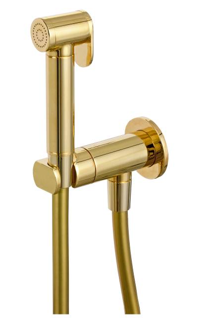 Гигиенический душ со смесителем Remer X Style N64WDO, золото глянцевое
