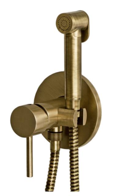 Гигиенический душ со смесителем Remer X Style X65WVO, латунь состаренная