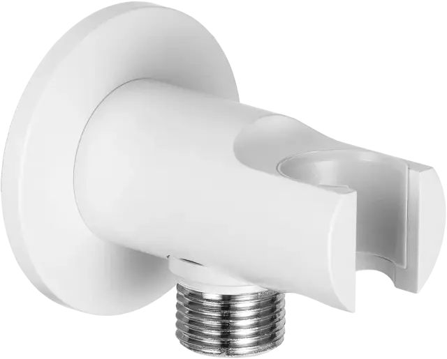 Держатель ручного душа с подключением шланга Remer 337MBO, белый матовый