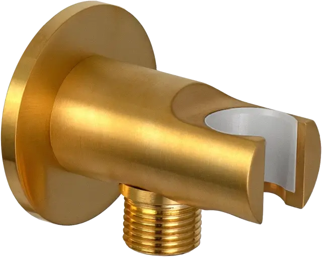 Держатель ручного душа с подключением шланга Remer 337MBG, золото брашированное