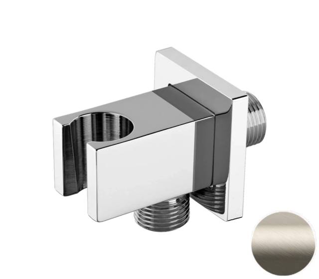 Держатель ручного душа с подключением шланга Remer 337QXV, сталь