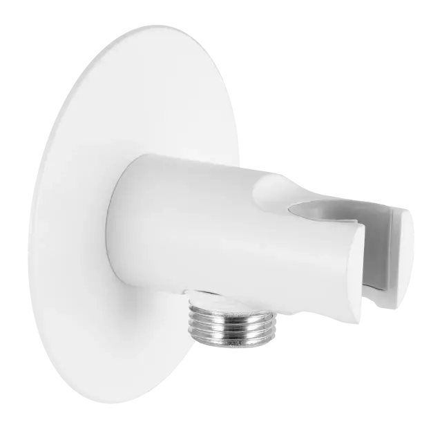 Держатель ручного душа с подключением шланга Remer 337XBO, белый матовый