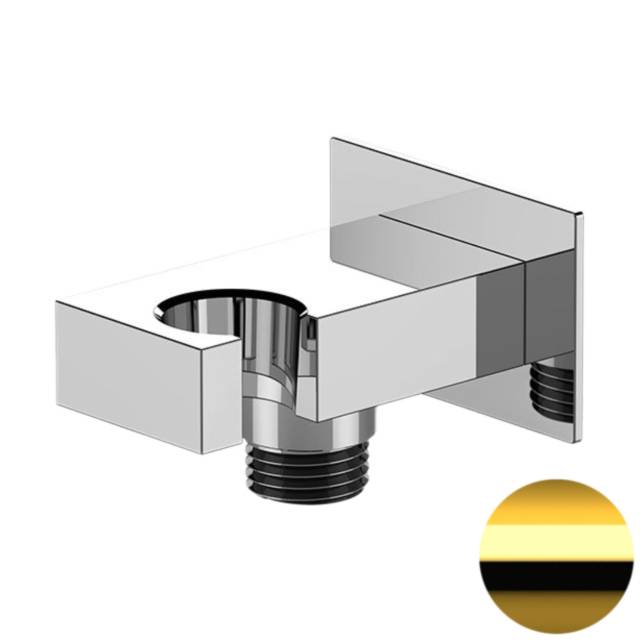 Держатель ручного душа с подключением шланга Remer 337WDO, золото глянцевое