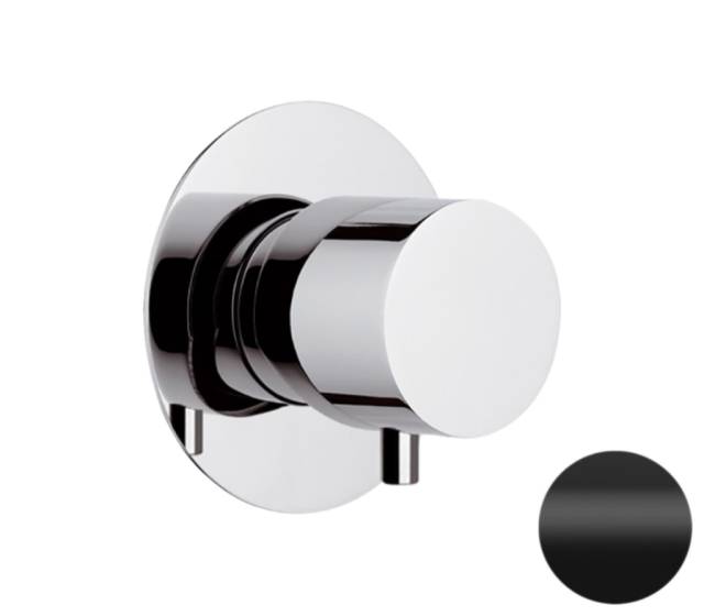 Дивертер на 3 выхода Remer X Style N93DEV3NO, черный матовый