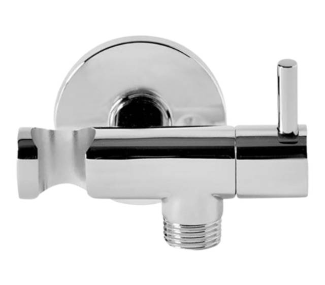 Держатель ручного душа с подключением шланга и запорным вентелем Remer 336L