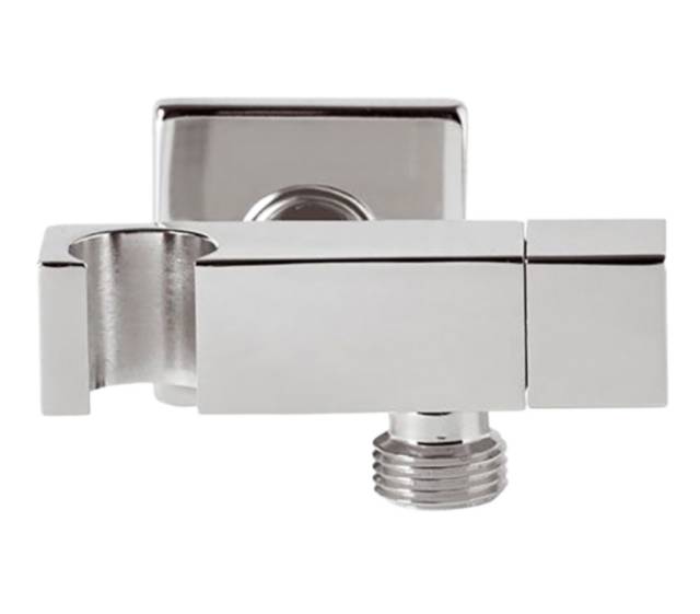 Держатель ручного душа с подключением шланга и запорным вентелем Remer 336S