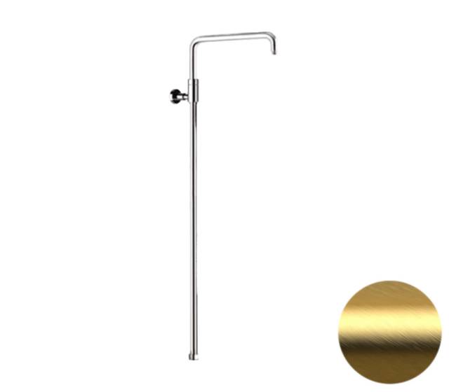 Душевая колонна телескопическая Remer 330A7DCESDEVBG, золото брашированное