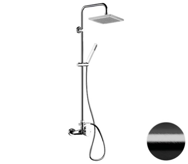 Душевая система Remer Energy EY37X7SS9SSCFP, черный брашированный хром