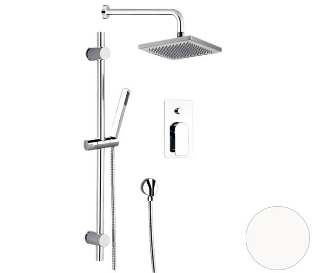 Душевая система Remer Infinity I09S07OBO, белый матовый