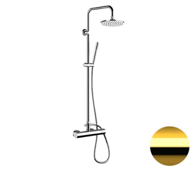 Душевая система Remer Minimal N37RX7MMM20DO, золото глянцевое