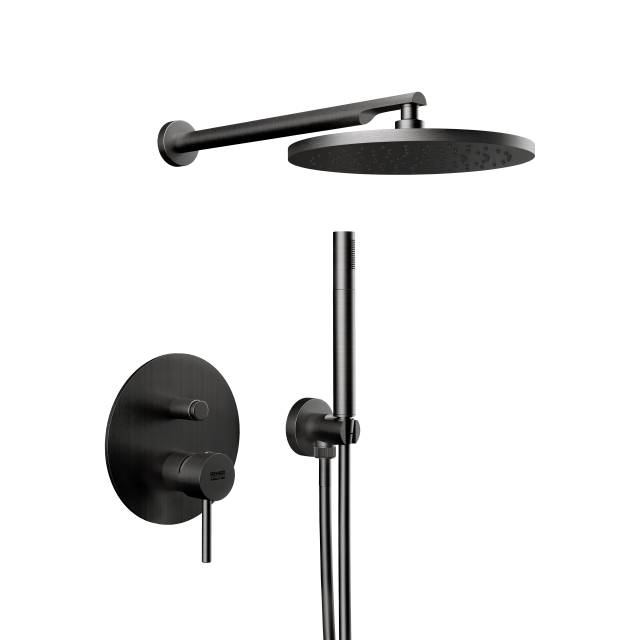 Душевая система Remer X Style X09S02OCFP, черный брашированный хром