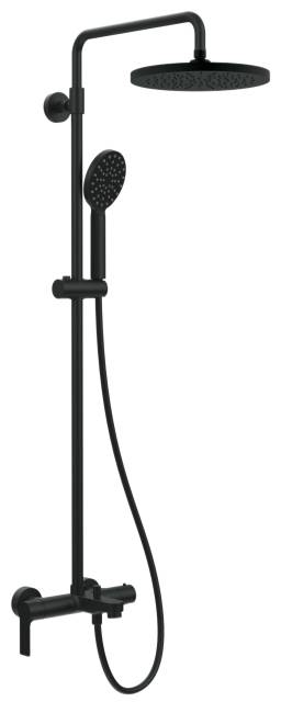 Душевая система с изливом Remer Energy EY34A8MPMD25NO, черный матовый