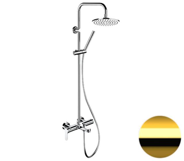 Душевая система с изливом Remer Class Line L34X7MMM20DO, золото глянцевое