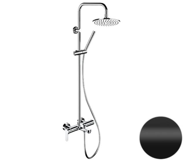 Душевая система с изливом Remer Class Line L34X7MMM20NO, черный матовый