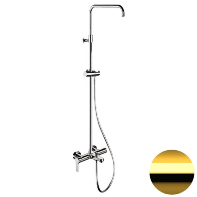Душевая система с изливом Remer Energy EY34ASSDDO, глянцевое золото