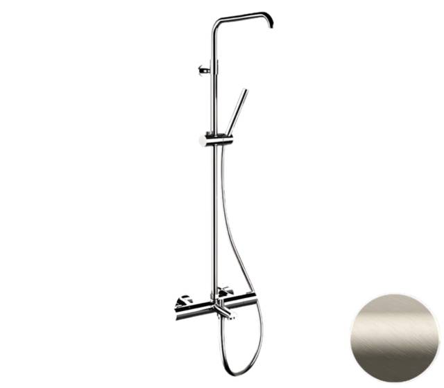 Душевая система термостатическая с изливом Remer Elegance EQ34A7MMSSOFXV, сталь