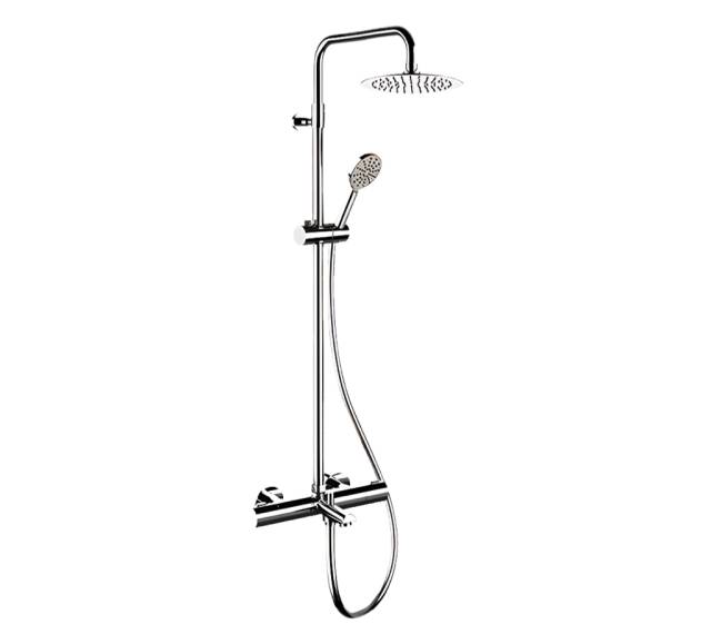 Душевая система термостатическая с изливом Remer EQ34A8MPUFM25G