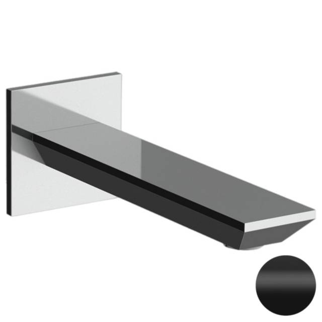 Излив настенный 18 см Remer Edge 91EGNO, черный матовый