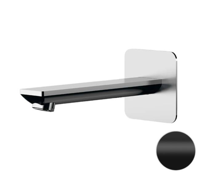 Излив настенный 18 см Remer Energy 91EYNO, черный матовый