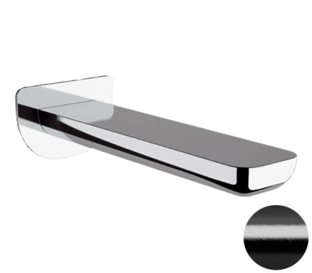 Излив настенный 18 см Remer Infinity 91ICFP, черный брашированный хром