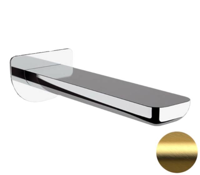 Излив настенный 18 см Remer Infinity 91IBG, золото брашированное