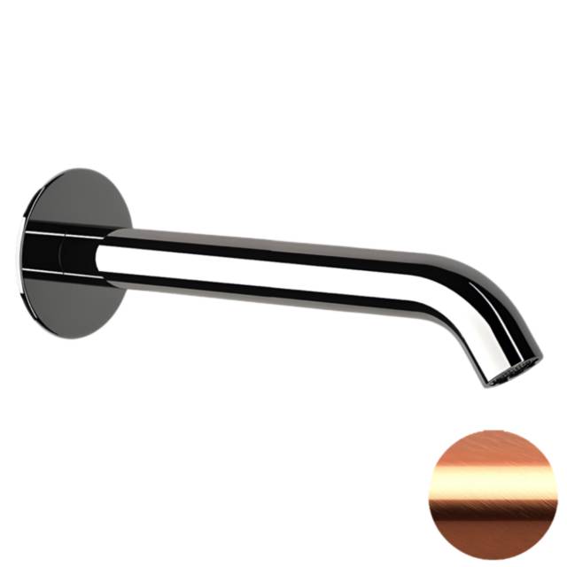 Излив настенный 19 см Remer X Style 91XLRP, медь брашированная