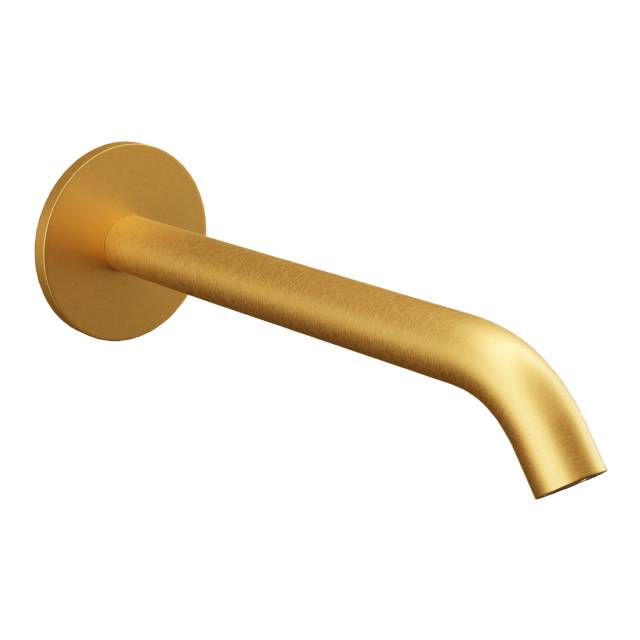 Излив настенный 19 см Remer X Style 91XLBG, золото брашированное