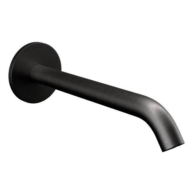 Излив настенный 19 см Remer X Style 91XLCFP, черный брашированный хром