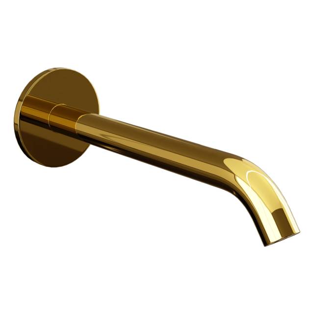 Излив настенный 19 см Remer X Style 91XLDO, золото глянцевое