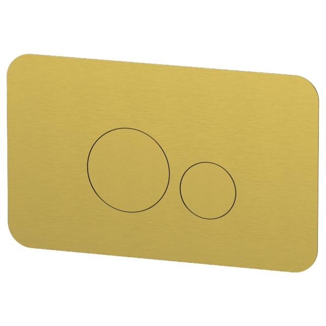 Кнопка смыва Remer RB810BG, золото брашированное