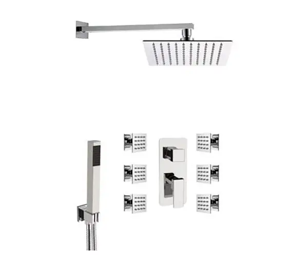 Комплект: Душевая система Remer Absolute AU93S02UFS20